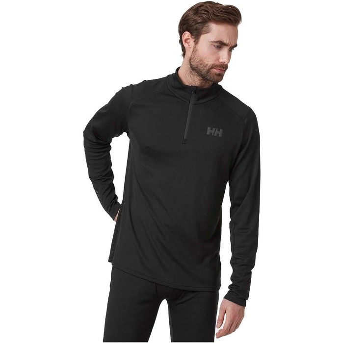 2023 Helly Hansen Mens Lifa Active 1/2 Zip Top 49388 - Black